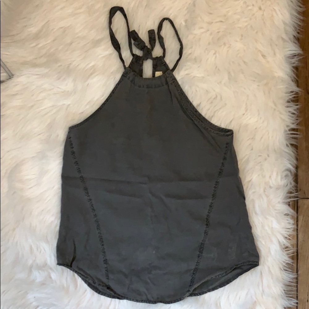 Bella Dahl highneck tie top